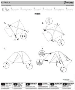 Outwell Cloud 2 Tent -Camping Equipment Store 111043v20 081