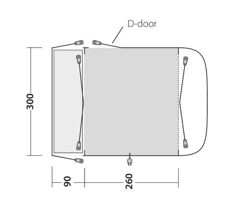 Outwell Newburg 260 Drive Away Awning 13 Outwell Newburg 260 Drive Away Awning - Image 11