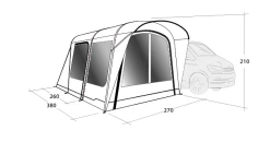Outwell Wolfburg 380 Drive Away Air Awning 16 Outwell Wolfburg 380 Drive Away Air Awning -Camping Equipment Store 111247v22 061 720