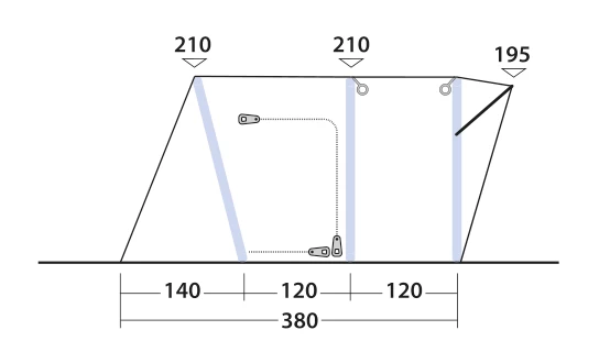 Outwell Wolfburg 380 Drive Away Air Awning 10 Outwell Wolfburg 380 Drive Away Air Awning - Image 8