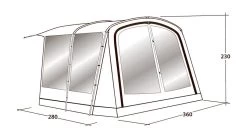 Outwell Universal Awning Size 4 -Camping Equipment Store 111293 universal awning size 4 drawing perspective2
