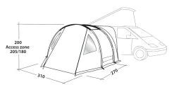 Easy Camp Shamrock Drive Away Awning -Camping Equipment Store 120398