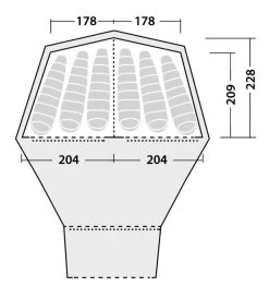 Robens Kiowa Inner Tent 7 Robens Kiowa Inner Tent -Camping Equipment Store 130113 inner tent kiowa drawing floorplan 2