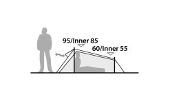 Robens Arrow Head Tent -Camping Equipment Store 130213 arrow head drawing elevation 4 1