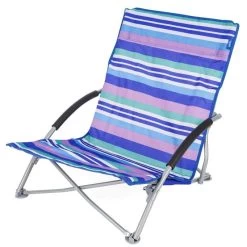 Yello Low Beach Chair Stripe Blue 7 Yello Low Beach Chair Stripe Blue -Camping Equipment Store 1whwmatm