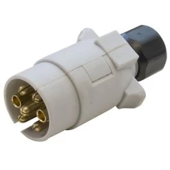 Type S 7 Pin Plastic Plug -Camping Equipment Store 7pin 12stype trailer or caravan plug whiterev