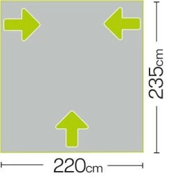 Quest Falcon 220 Poled Porch Caravan Awning -Camping Equipment Store a3500 7 fullsize