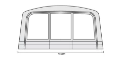 Outdoor Revolution Airedale 7.0SE / 9.0SE Front Porch Extension -Camping Equipment Store airedale 7se 9se front porch extension floorplan 2