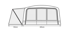 Outdoor Revolution Airedale 7.0SE Including Footprint & Lounge Liner -Camping Equipment Store airedale 7se floorplan 3
