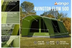 Vango Avington Flow 500 Tent -Camping Equipment Store avington flow 5004