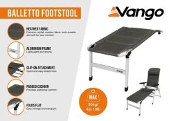 Vango Balletto Footstool -Camping Equipment Store balletto footstool