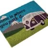 Quest Heavy Duty Coir Home Is Where You Park It (camper Van) Mat -Camping Equipment Store c0052n midsize
