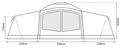 Outdoor Revolution Camp Star 1200 Air Tent Bundle (2022) -Camping Equipment Store campstar 1200 2