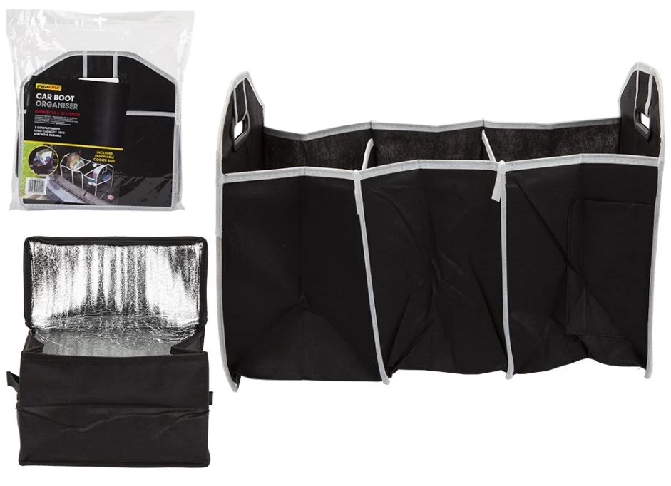 Car Boot Organiser With Removable Cooler Bag 3 Car Boot Organiser With Removable Cooler Bag