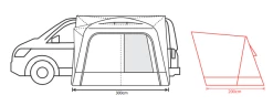 Outdoor Revolution Cayman F/G High Drive Away Awning -Camping Equipment Store cayman air 3 1 1