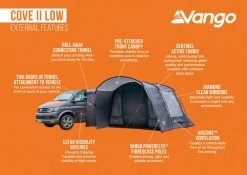 Vango Cove II Low Drive Away Awning -Camping Equipment Store cove ii low 1
