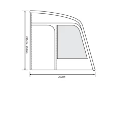 Outdoor Revolution Eden Air 260 Caravan Awning -Camping Equipment Store eden air 260 3