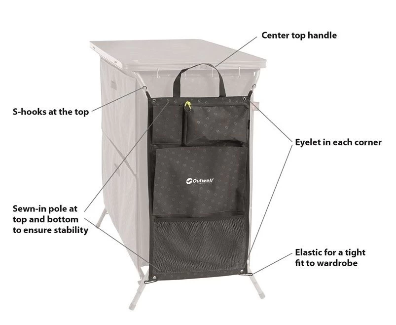 Outwell Neat'N'Tidy Organiser 4 Outwell Neat'N'Tidy Organiser - Image 2