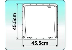 Fiamma 400 X 400 Roof Vent White -Camping Equipment Store fiamma vent plan2