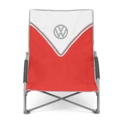 Volkswagen Red Campervan Folding Low Camping Chair -Camping Equipment Store g8yszqxm