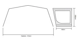 Outdoor Revolution Kalahari PC 7.0 Side Sun Wing -Camping Equipment Store kalahari side wing 1 1 1