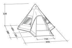 Robens Kiowa Tipi Tent -Camping Equipment Store kiowa tipi measurements