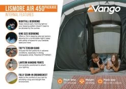 Vango Lismore Air 450 Tent Package -Camping Equipment Store lismore air 450 package2 medium