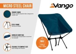Vango Micro Steel Chair Standard -Camping Equipment Store micro steel infographic low res