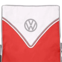 Volkswagen Red Campervan Folding Low Camping Chair -Camping Equipment Store ol0192 vw low folding chair red 3 99a111