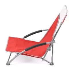 Volkswagen Red Campervan Folding Low Camping Chair -Camping Equipment Store ol0192 vw low folding chair red 4 26d633