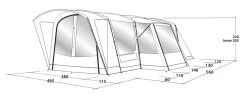 Outwell Montana 6PE Tent -Camping Equipment Store outwell montana 6pe tent dimensions