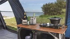 Outwell Padres Double Kitchen Table -Camping Equipment Store padres double kitchen lifestyle