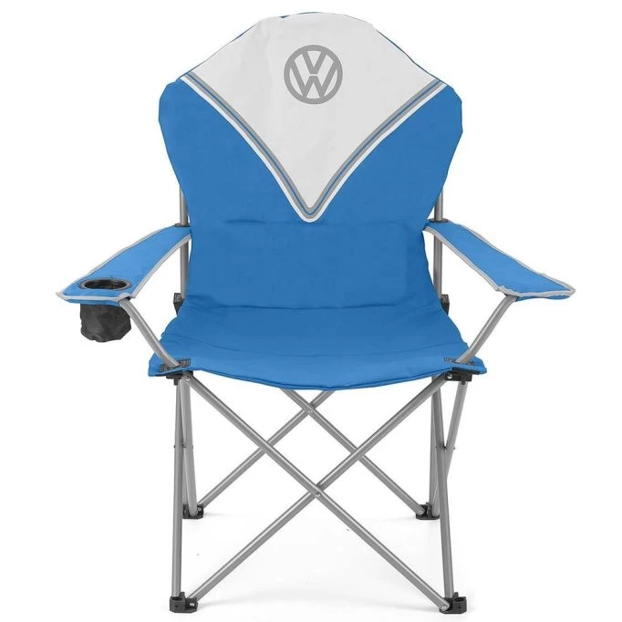 Volkswagen Blue Deluxe Padded Chair 3 Volkswagen Blue Deluxe Padded Chair