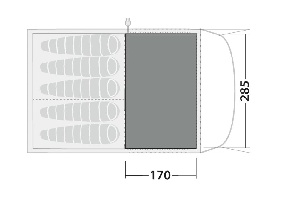 Robens Wolf Moon 5XP Carpet (285cm X 170cm) 5 Robens Wolf Moon 5XP Carpet (285cm X 170cm) - Image 3