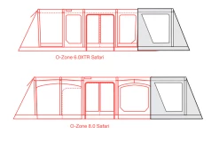 Outdoor Revolution Ozone Safari Front Porch Extension -Camping Equipment Store safari 3