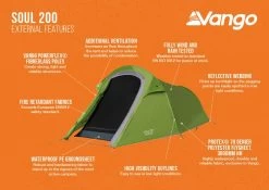 Vango Soul 200 Tent -Camping Equipment Store soul 200 infographic lr