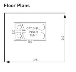 Sunncamp Dash 325 Air SC Caravan Awning -Camping Equipment Store swift deluxe sc 325 floor plan
