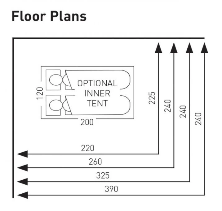 Sunncamp Swift 390 SC Caravan Awning - Image 11
